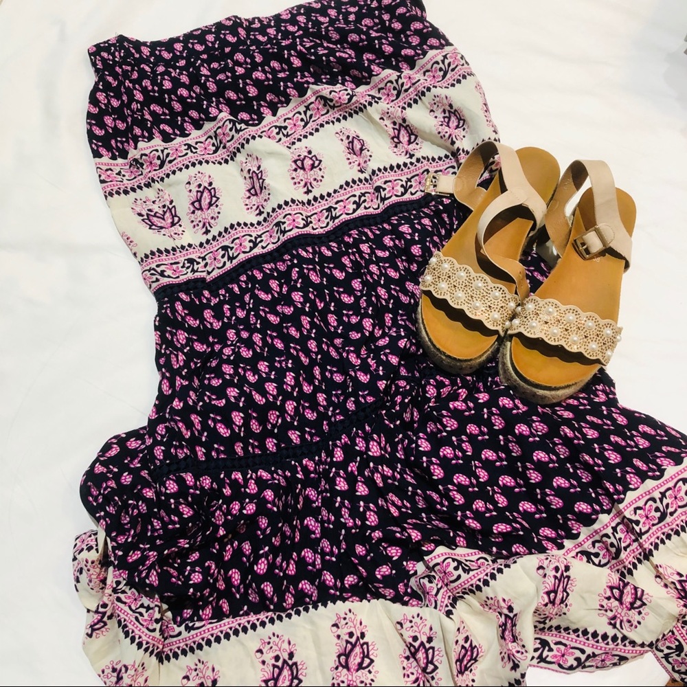 Skies Are Blue Maxi Skirt